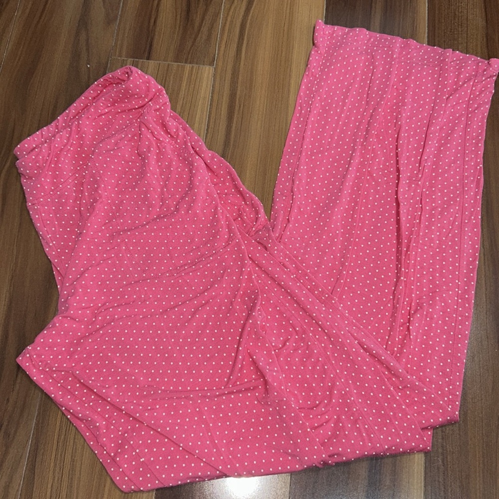 Medium soma pink stretchy pajama pants with pockets